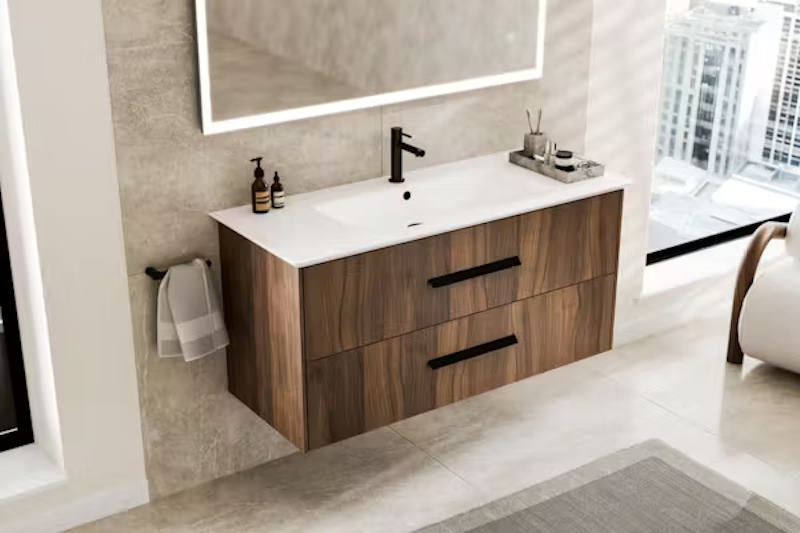walnut finish