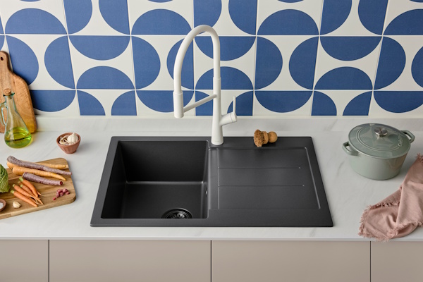 Vesta compact sink in Slate