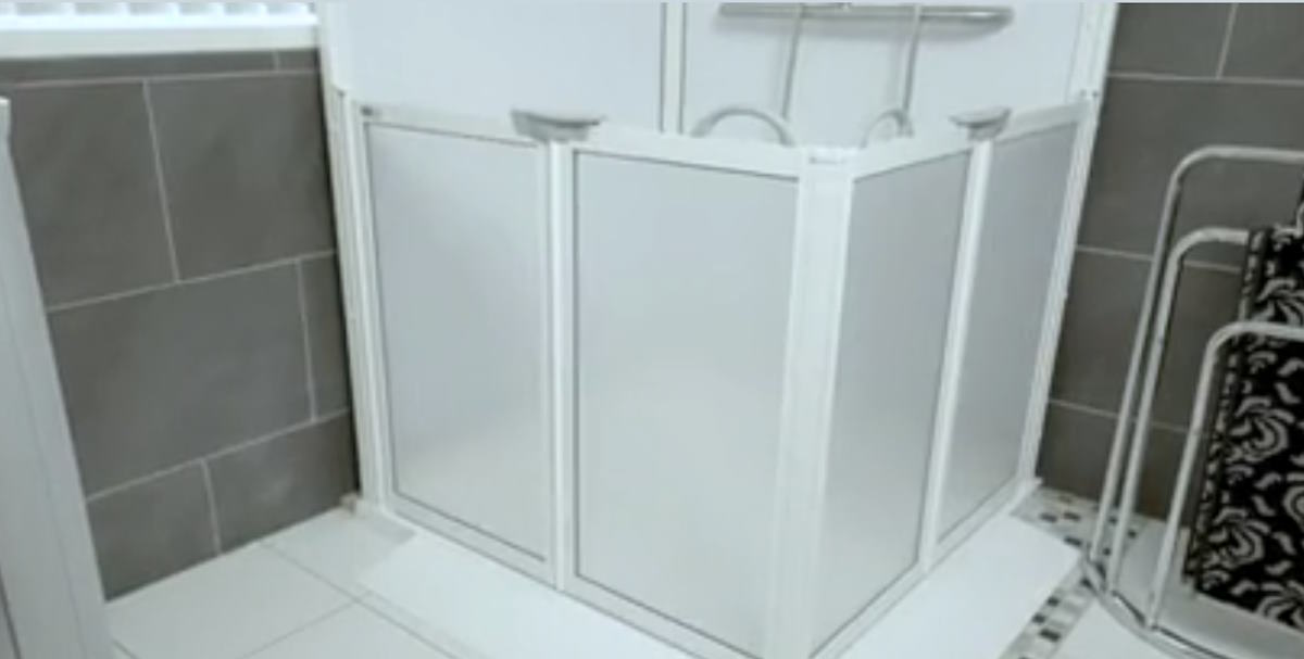 half door shower