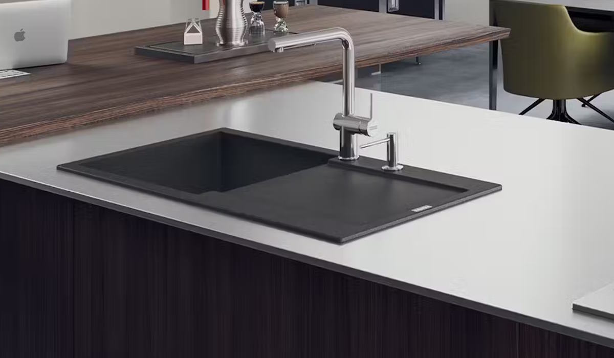 Franke Fragranite sink in grey