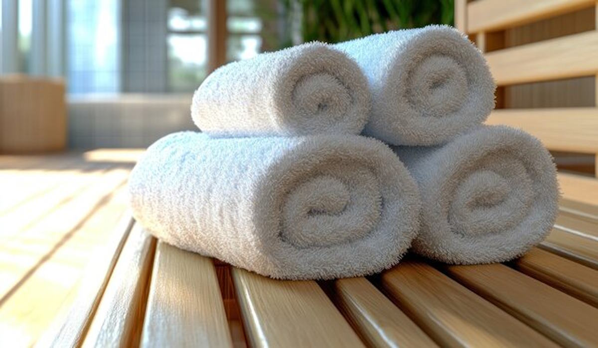 rolled towels